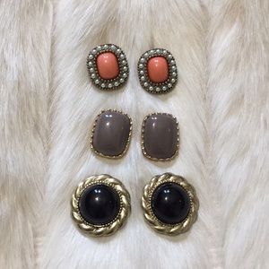 ✨ Set of 3 vintage looking earrings